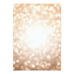Copper Bokeh Lights Elegant Engagement Party Card - Image 2