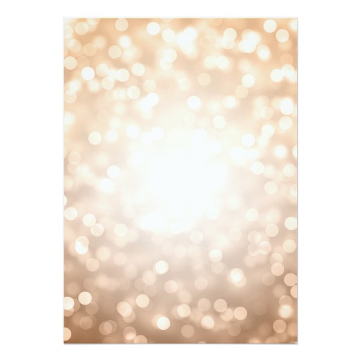Copper Bokeh Lights Elegant Engagement Party Card - Image 2