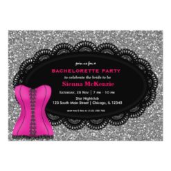 Corset Bachelorette Party Card