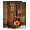 Cowboy Boots Daisy Country Western Birthday Party Card