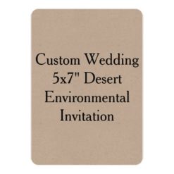 Custom Wedding Bachelor Party Kraft Invitation