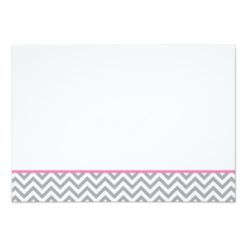 Cute Elephant Chevron Pink Girl Baby Shower Book Card - Image 2