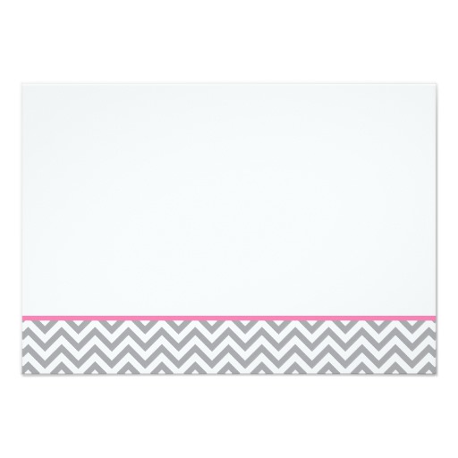 Cute Elephant Chevron Pink Girl Baby Shower Book Card - Image 2