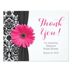 Daisy Bridal Shower Thank You Card | Damask Gerber