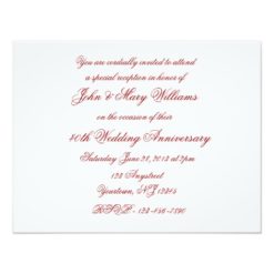 Damask 40th Wedding Anniversary Invitation - Image 2