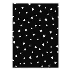 Diamond & Hearts | Black & Gold Engagement Party Card - Image 2