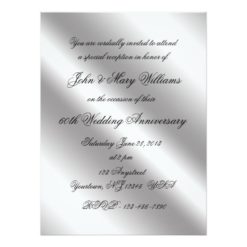 Diamond Wedding Anniversary 6.5x8.7 Photo Invite - Image 2