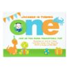 Dinosaur 1st Birthday Invitation 5x7 Photo Card