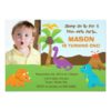 Dinosaur Birthday Invitation 5x7 Photo Card