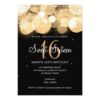Sweet Sixteen Party Glow & Sparkle Gold Card