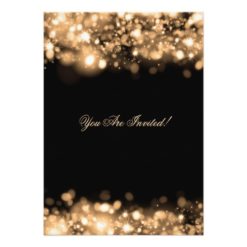 Elegant Bachelorette Party Sparkling Lights Gold Card - Image 2