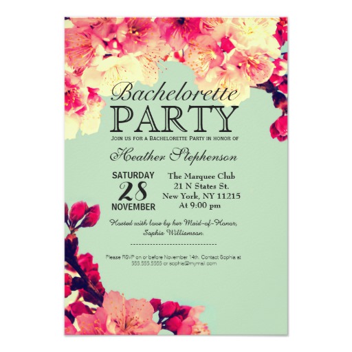 Elegant Cherry Blossoms on Rustic Teal Card