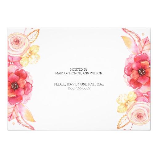 Elegant Floral Bachelorette Party Invitations - Image 2