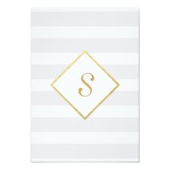 Elegant Modern Faux Gold Splatters and Stripes Card - Image 2