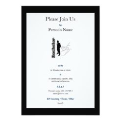 Elegant "bachelor party" stag formal card - Image 2