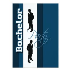 Elegant "bachelor party" stag formal card