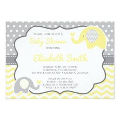 Elephant Baby Shower Invitation