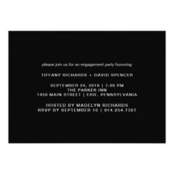 Engagement Party | Photo with Modern White Overlay Card - Image 2