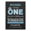 FIRST BIRTHDAY PARTY | CHALKBOARD PRINCE CARD
