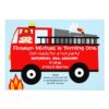 Fire Truck Engine Birthday Party Invitation