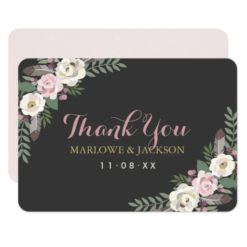 Flat Thank You Cards | Fall Vintage Boho