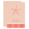 Flat Wedding Thank You Note Card | Starfish