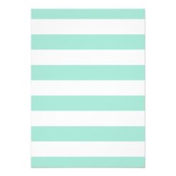 Floral Mint Green Stripes Gold Bachelorette Party Card - Image 2
