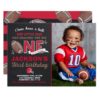Football Birthday Invitation Football 1st Birthday