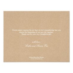 Framing Leaves Wedding Photo Thank You Card Craft - Image 2