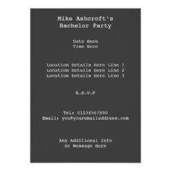 Fun Vintage Bachelor Party Card - Image 2
