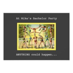 Fun Vintage Bachelor Party Card