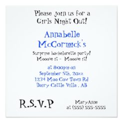 Funny Cow Bachelor or Bachelorette Party Card - Image 2