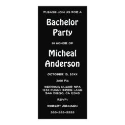 Funny Groom Humor Bachelor Party Invitation - Image 2