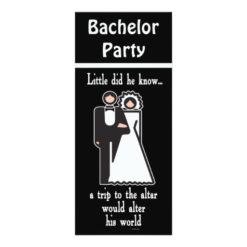 Funny Groom Humor Bachelor Party Invitation