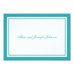 General Thank You Note Cards (Aqua Teal / White)