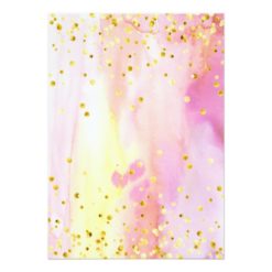 Girl Baby Shower Modern Watercolor Invitation - Image 2