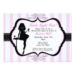 Girls Night Out Bachelorette Party Invitation