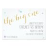 Girly First Birthday Invitation - Glitter Gold
