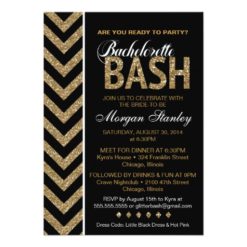 Glitter Bachelorette Bash Party Invitation