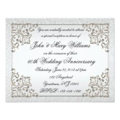 Glitter Diamond 60th Wedding Anniversary Invite - Image 2