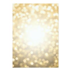 Gold Bokeh Lights Elegant Engagement Party Card - Image 2