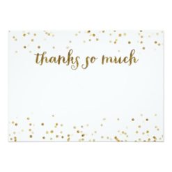 Gold Glitter Confetti Love and Thanks Photo Card - Image 2