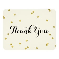 Gold Glitter | Thank You Cards