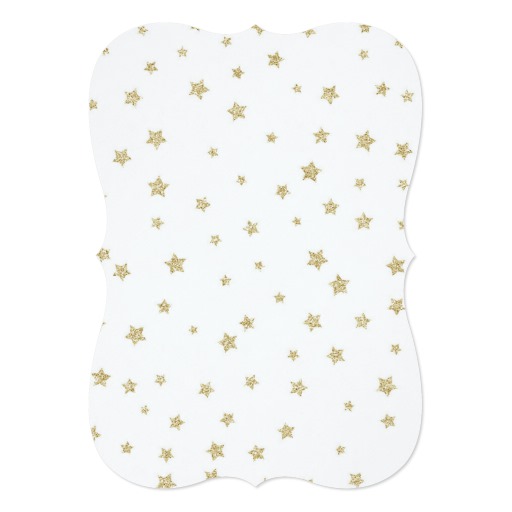 Gold Twinkle Twinkle Little Star Baby Shower Card - Image 2