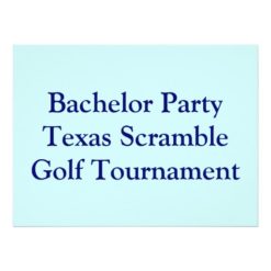 Golfer Golf Golfing  bachelor party. Card