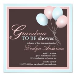 Grandma to be First Grandchild Baby Shower Card