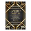 Great Gatsby Inspired Art Deco Sweet 16 Invitation