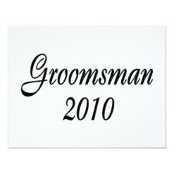 Groomsman 2010 card
