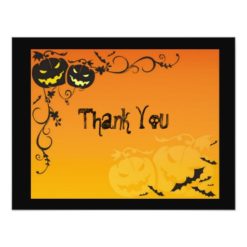 Halloween Wedding Thank You Cards