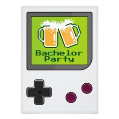 Handheld Game Funny Beers Bachelor Party Card - Image 2